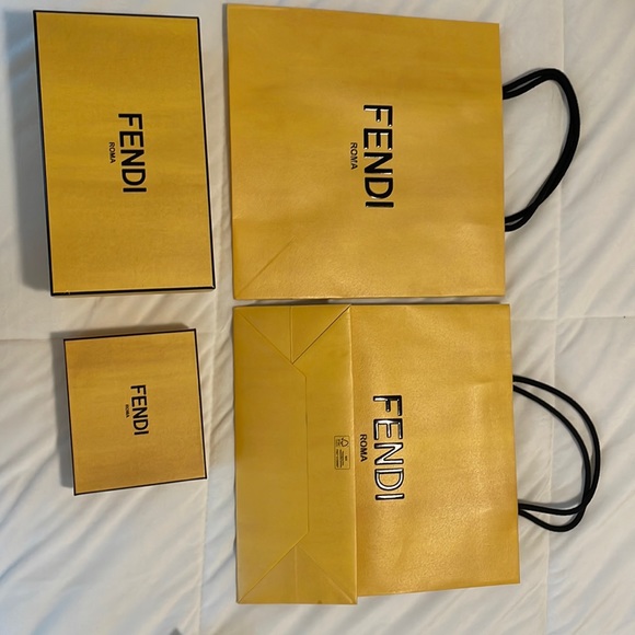 Authentic Fendi shopping bags and boxes - Picture 2 of 5